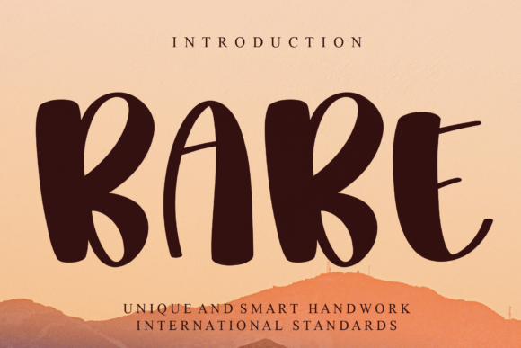 Babe: A Playful Display Font for Editorial Design
