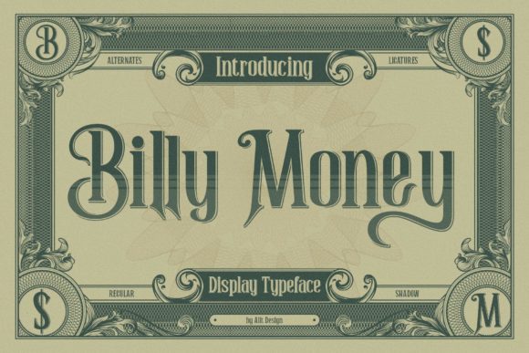 Billy Money: A Victorian Display Typeface for Handmade Charm