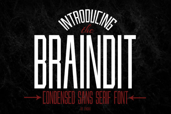 Braindit: A Bold Display Font That Commands Attention