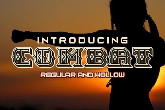 Combat: A Bold Display Font for Digital Design