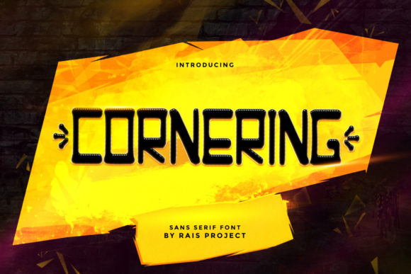 Cornering: A Display Font That Cuts Through the Feed