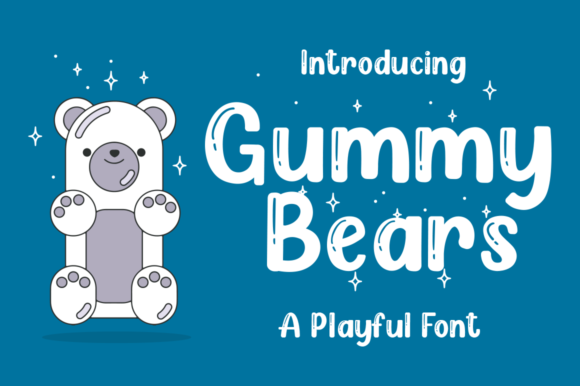 Gummy Bears: A Playful Display Font for Brand Identity