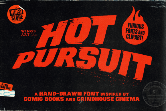 Hot Pursuit: A Grungy Display Font That Commands Attention