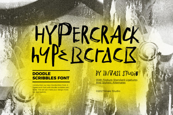 Hypercrack: A Bold Display Font for Impactful Web Headlines