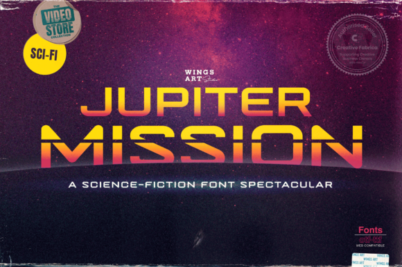 Jupiter Mission: A Futuristic Display Font for Editorial Identity