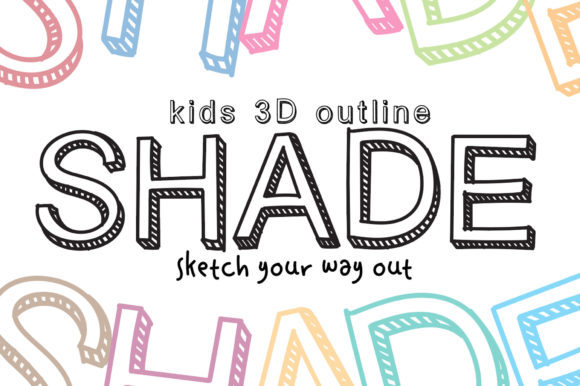 Kids 3D Outline Shade: Playful, Punchy, Precise