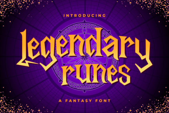 Legendary Runes: A Fantasy Display Font for Editorial Magic