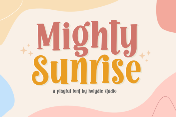 Mighty Sunrise: A Joyful Display Font for Editorial Design