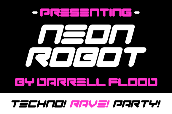 Neon Robot: A Futuristic Display Font That Delivers