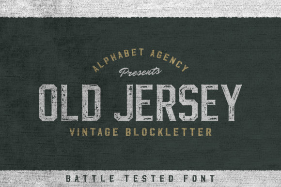Old Jersey: A Vintage Display Font That Stops Scrollers