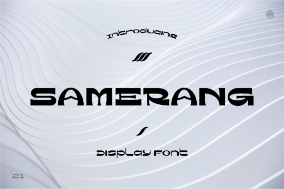 Samerang: A Whimsical Display Font for Handmade Charm
