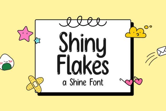 Shiny Flakes: A Display Font That Brings Joy to Real Business Materials