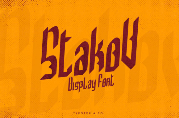 Stakov: A Bold Display Font That Strengthens Your Brand