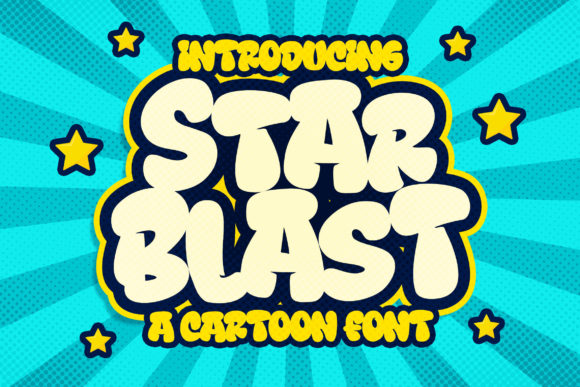 Star Blast: A Playful Display Font for Campaign Headlines