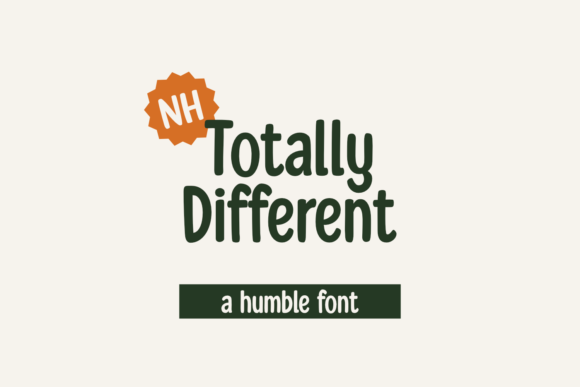 Totally Different: A Clean, Friendly Display Font That Just Works
