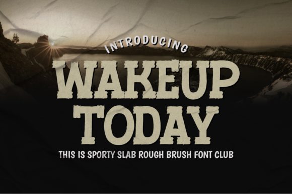 Wakeup Today: A Display Font That Feels Like Morning Light