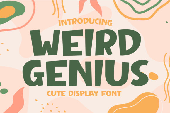 Weird Genius: A Playful Display Font for Editorial Charm